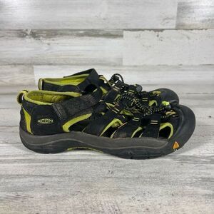 Keen Newport‎ H2 Black Neon Green Fisherman Sandals Mens Size 6
